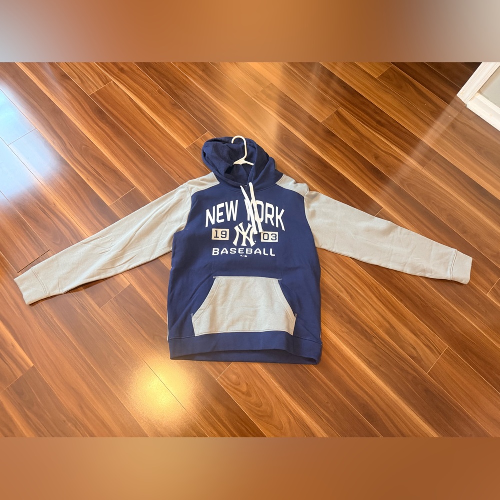 Fanatics Blue and Gray New York Baseball Hoodie